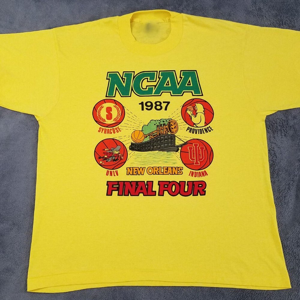 Vtg 1987 NCAA Basketball Final Four New Orleans shirt Providence Friars tee